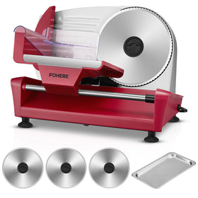 FOHERE meat slicer blade-cutting for precise deli slices at home