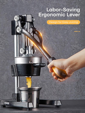 FOHERE orange juicer squeezer pulp-filter detail demonstrates efficient solids separation.