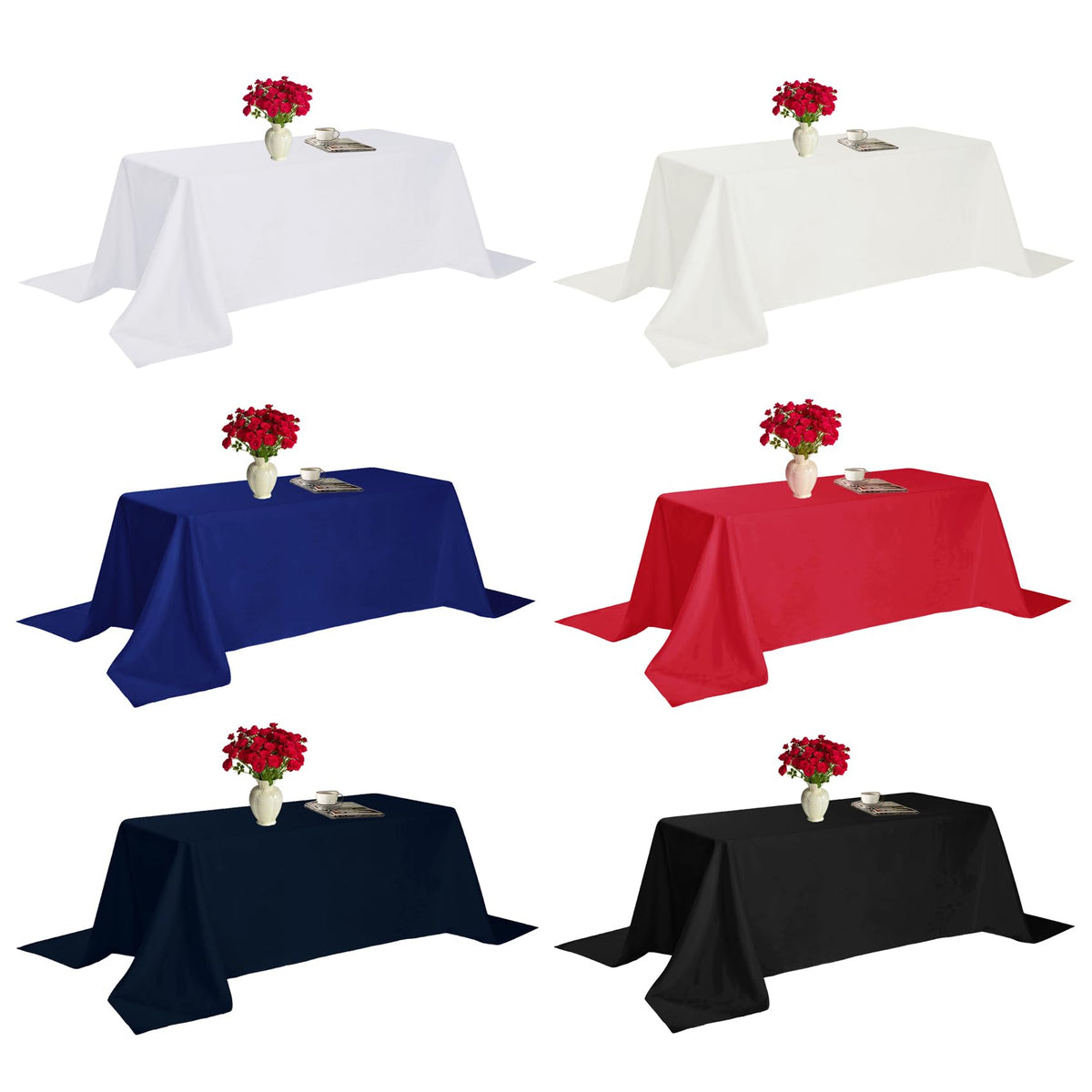 Fokitut easy-clean tablecloth machine-washable for busy homes.