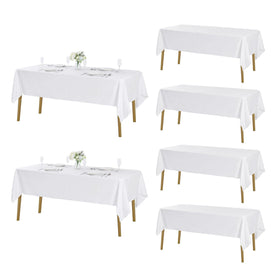 Fokitut rectangle tablecloth 60x102 white protects your table with clean, elegant dining style.