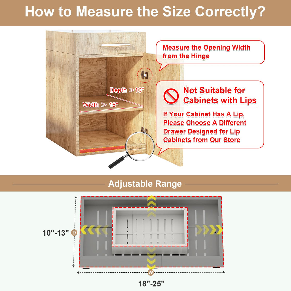 Fokyfok adhesive roll-out drawer installing without drilling in a cabinet