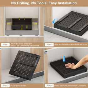 Fokyfok versatile organizer for kitchen, pantry, and wardrobe storage.