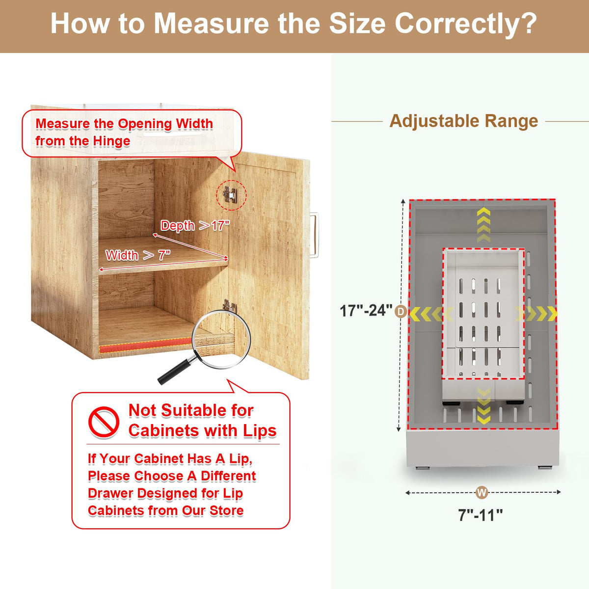 Fokyfok no-lip cabinet drawer, ideal for lip-free cabinets with clean install.