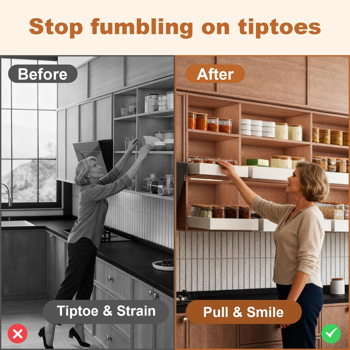 Fokyfok three-guide-rails improve load-bearing and smooth gliding.