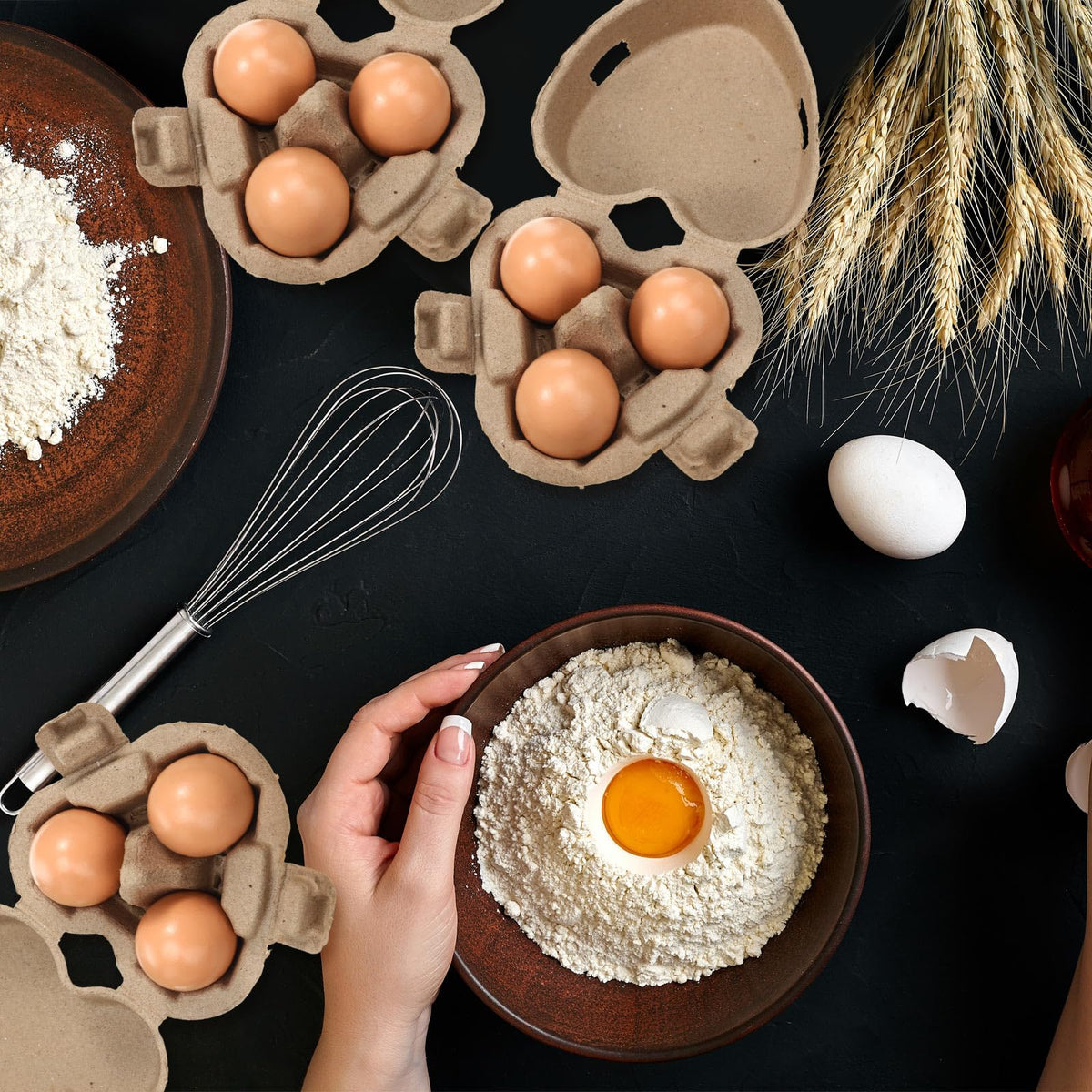 FoldTier compact egg carton ideal for markets and travel.