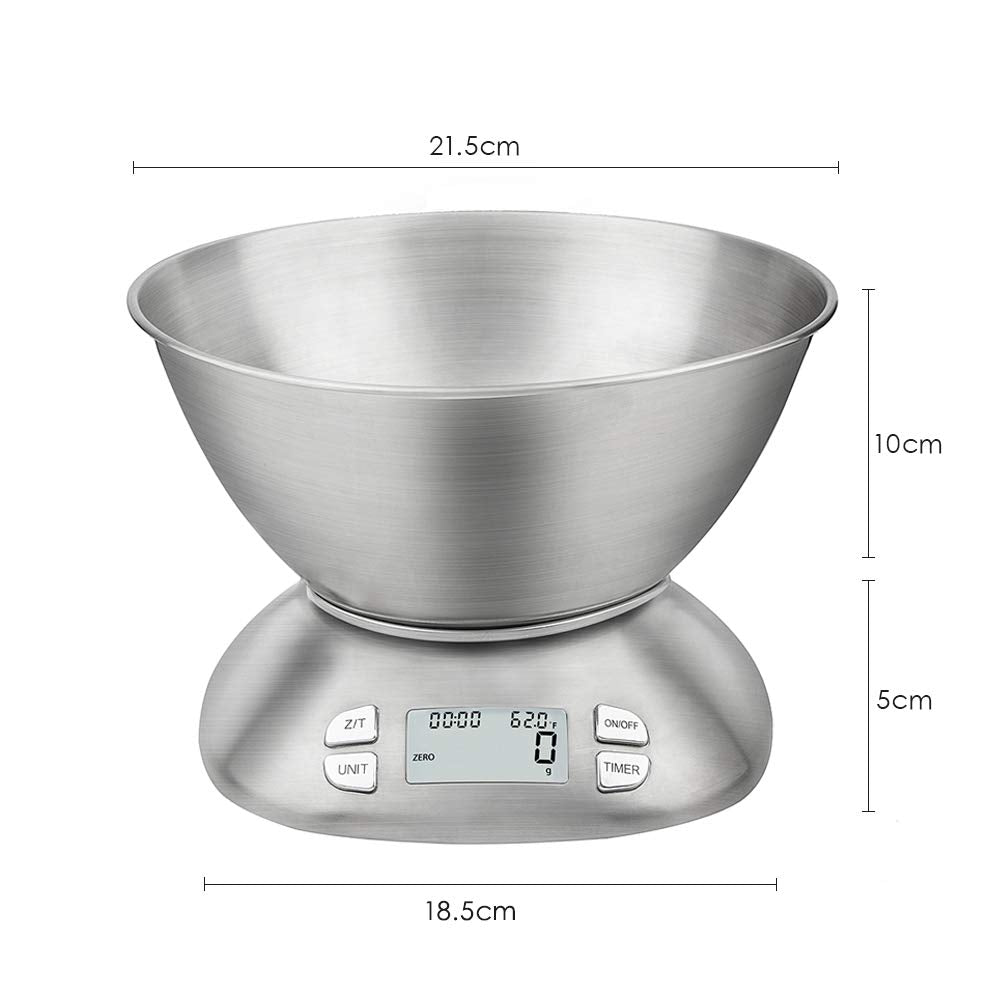 CE/ROHS certified scale with batteries included for immediate setup