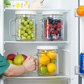 Airtight lid seals Folinstall jar to keep beverages and ingredients fresh.