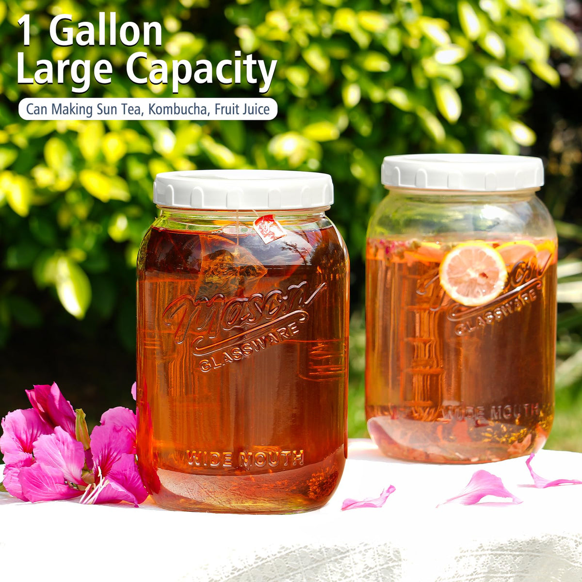 Folinstall bulk storage for rice, pasta, oats or beans in a clear jar.