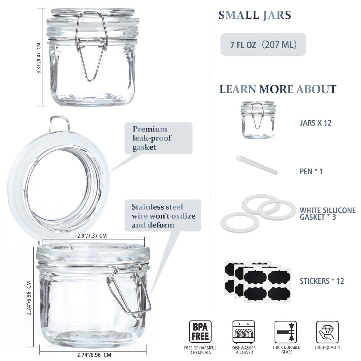 Folinstall chalkboard labels on jars for quick ingredient identification