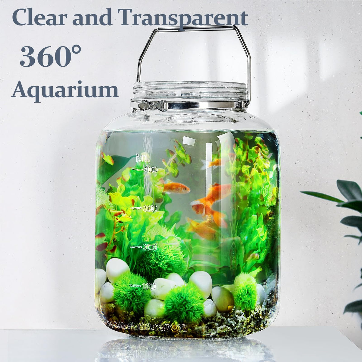 Folinstall clear storage jars keep pantry items visible and accessible.