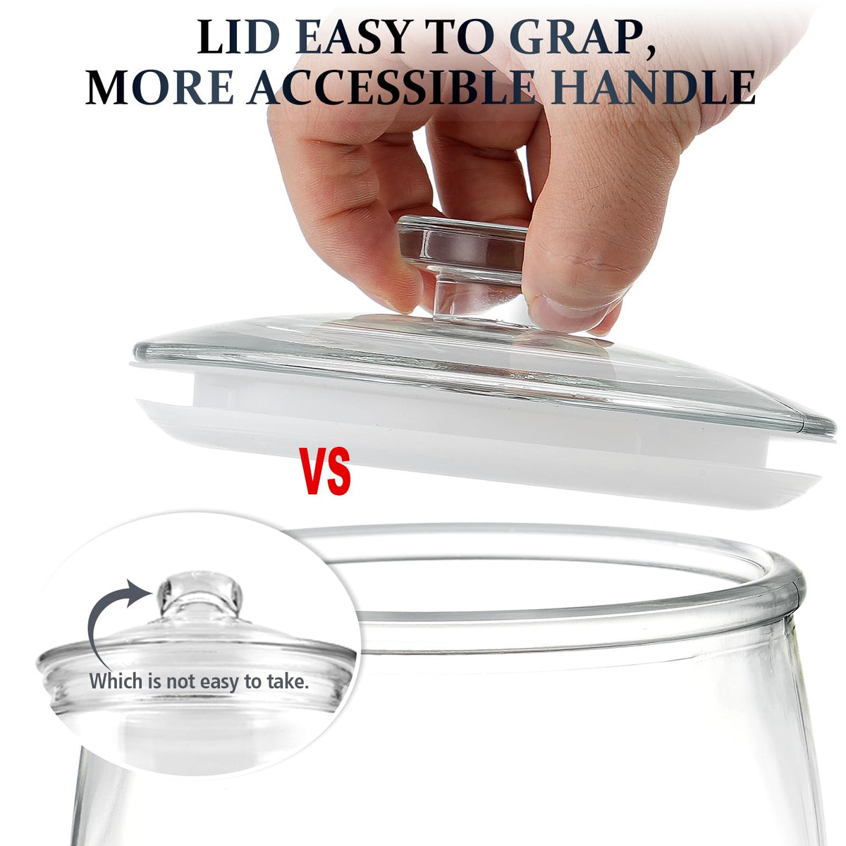 Folinstall cookie candy sugar flour nuts jar ideal for pantry organization and easy access.