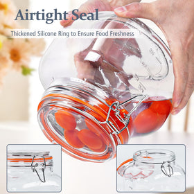 Folinstall 0.6-gallon jars are dishwasher safe and space-saving.