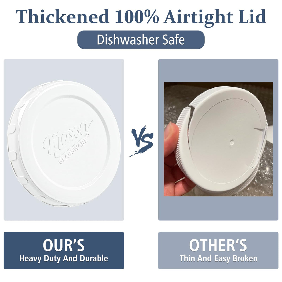 Folinstall dishwasher-safe glass jar for quick cleaning