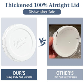 Folinstall dishwasher-safe glass jar for quick cleaning