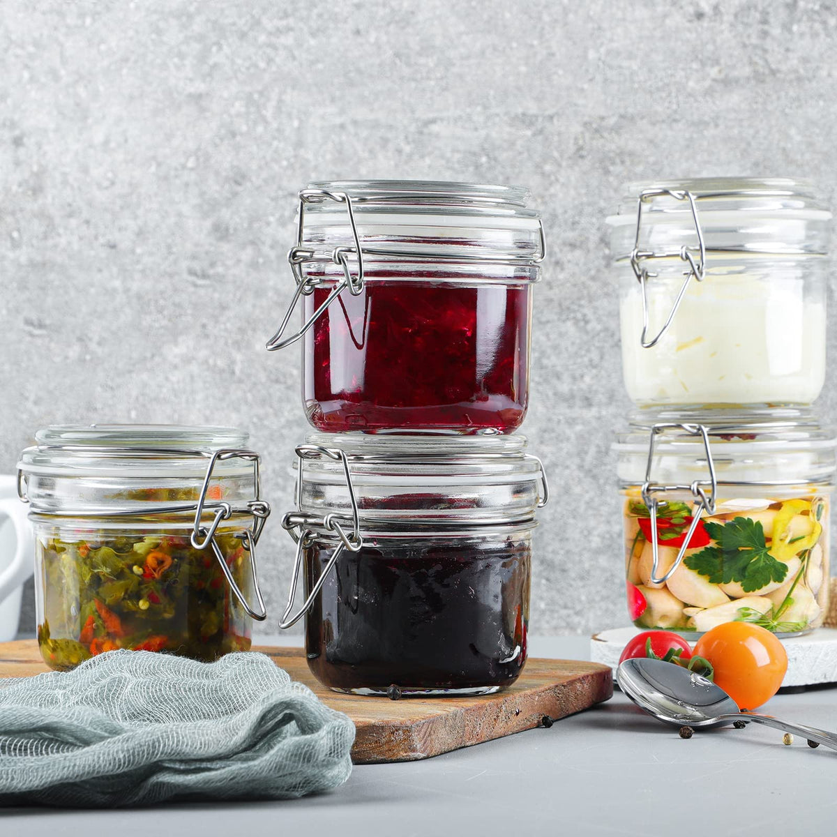 Folinstall glass jars are dishwasher safe for easy cleanup