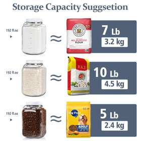 Folinstall jar shows measurement markings for quick portion checks.