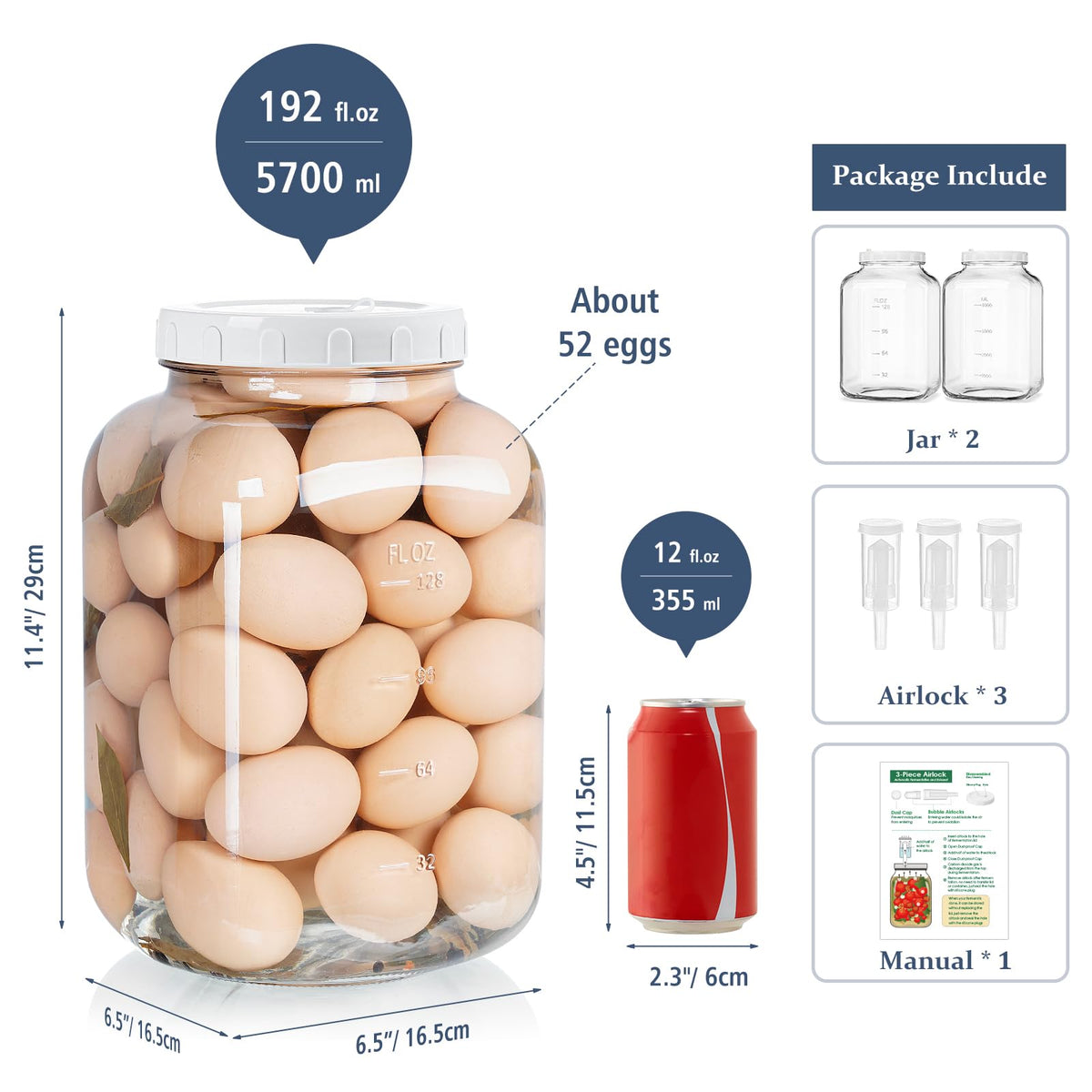 Folinstall jar features ml and fl.oz scale for precise tracking.
