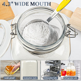 Folinstall jar features measurement marks for quick portioning.