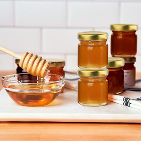 Folinstall microwave-safe small jars ready for quick reheating desserts