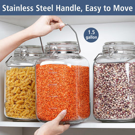 Folinstall pantry storage jars keep pantry items organized and accessible.