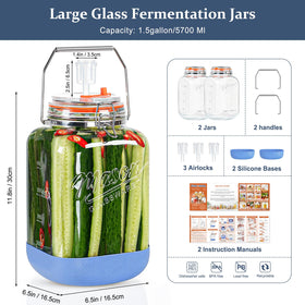 Folinstall non-slip silicone base keeps jars steady on countertops