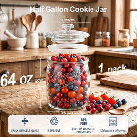 Folinstall sourdough starter storage jar shows contents clearly.