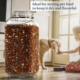 Folinstall jar with stainless steel handle for portable storage and transport.