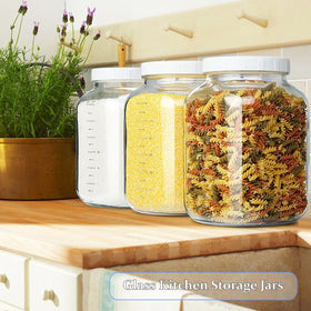 Folinstall thick glass jar is durable and dishwasher safe.