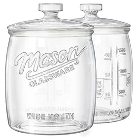 Folinstall two-pack cookie jar with wide mouth for easy filling and access.