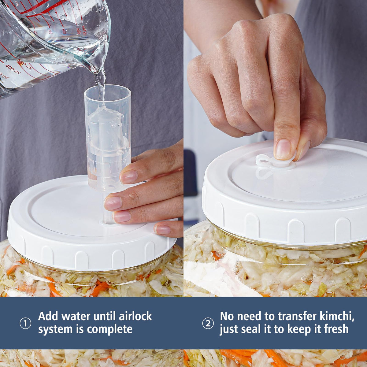 Folinstall 2-pack ideal for batches like pickles, kimchi, or mead.