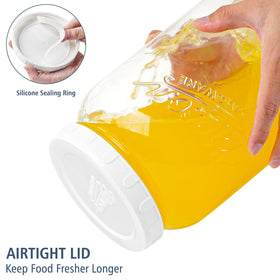 Folinstall wide-mouth jar ideal for pickles, tea, or kombucha