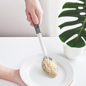 FolksField stainless steel spoon for sauces and soups, designed for reliable restaurant-grade serving.