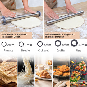 Folksy Super Kitchen 18-8 stainless steel surface with measurements