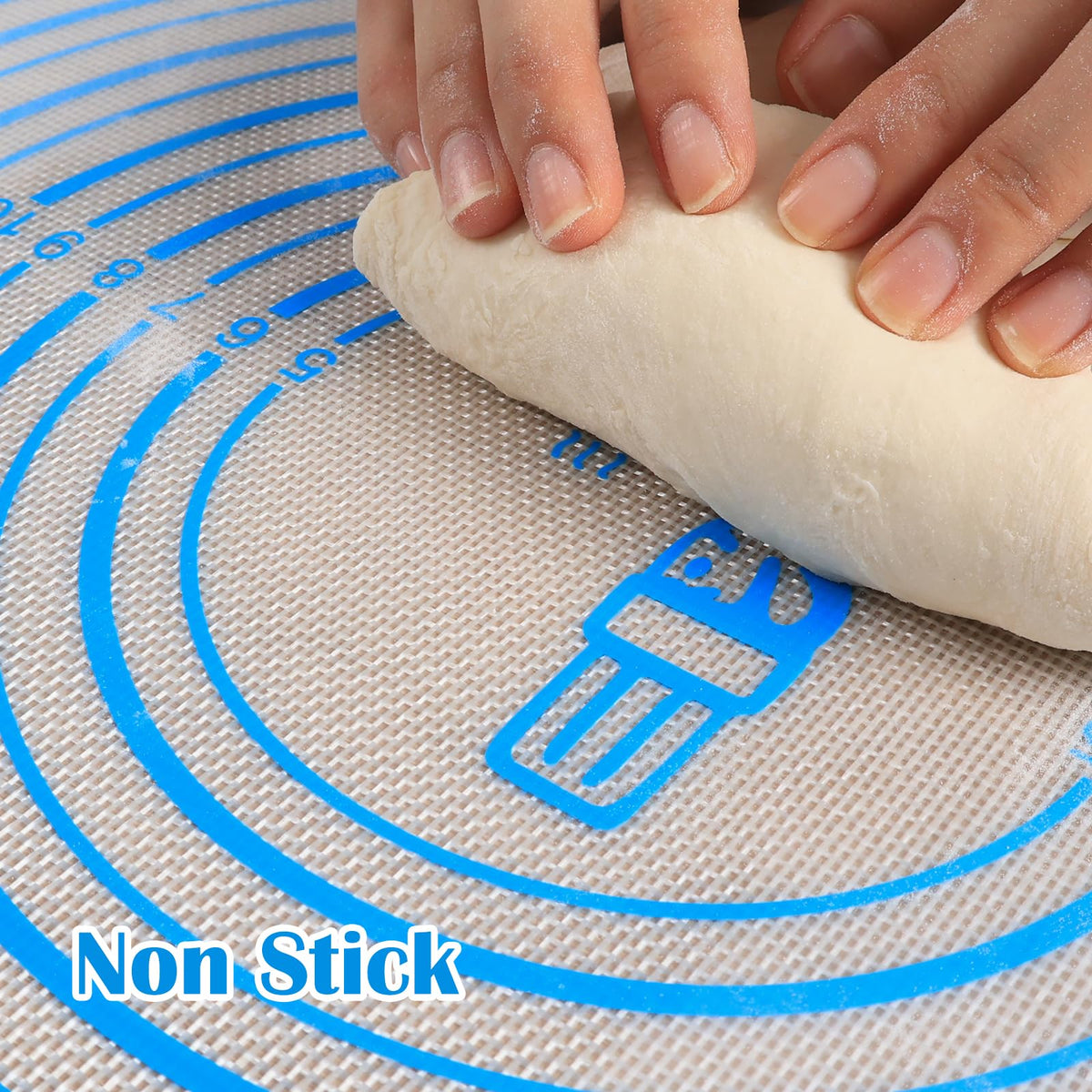 Folksy Super Kitchen gift-ready pastry mat arrives boxed for gifting.