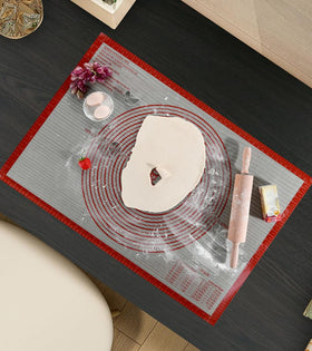 Folksy Super Kitchen pastry mat with measurement grid for precise portions
