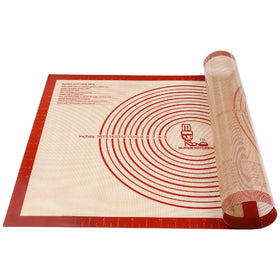 Folksy Super Kitchen pastry mat red 28x20 for smooth dough rolling.