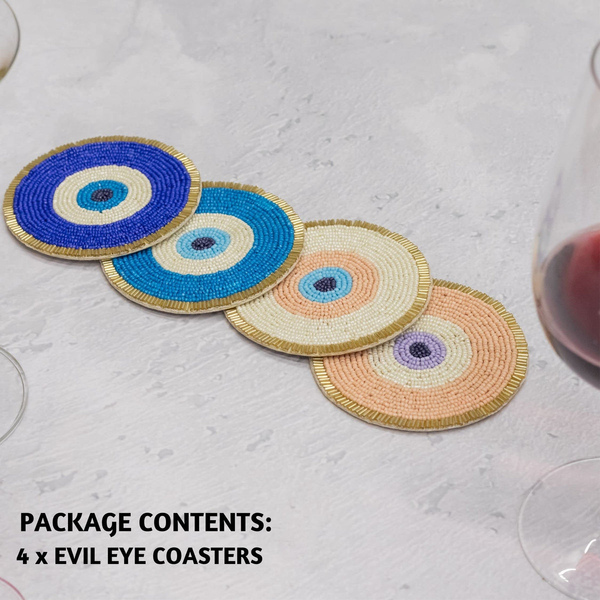 Perfect size for coffee cups, cocktails, and mugs.
