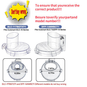 Folosem DFP-14NWBCT1 compatibility note with DLC-005AGTXT1 bowls.