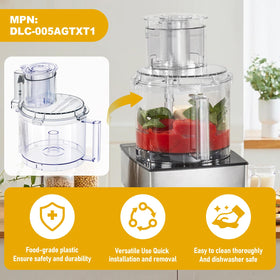 Folosem DLC-005AGTXT1 small pusher supports precise mincing and safe feeding.