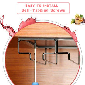FOMANSH sturdy metal construction supports multiple glass types.