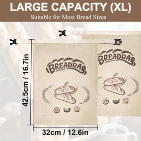 FONDFRAMORY bread bag shows zipper and buckle for secure storage.