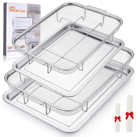 Fondpen large air fryer basket delivering even heat for crispy oven results.