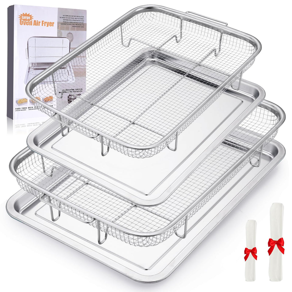 Fondpen large air fryer basket delivering even heat for crispy oven results.