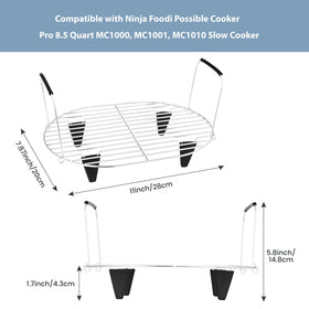 Fondpen collapsible handles facilitate safe placement and removal during meals.