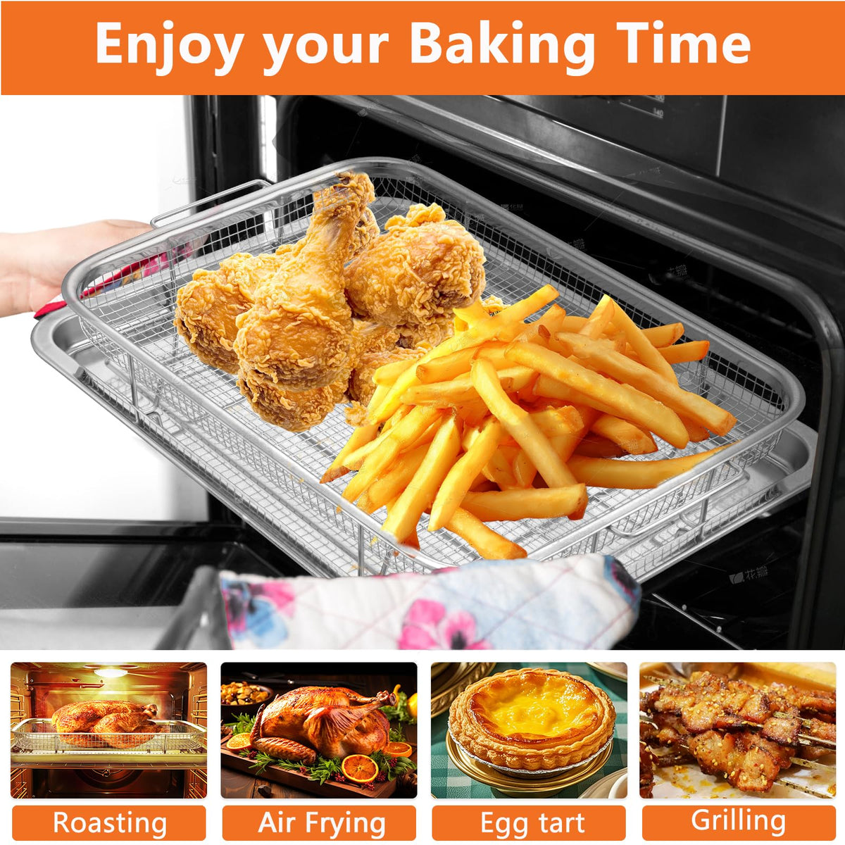 Fondpen dishwasher-safe set simplifies cleanup after baking and frying.