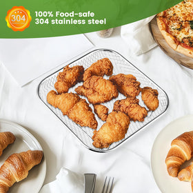 Fondpen Instant Vortex Plus rack enhances capacity and airflow for batch meals.