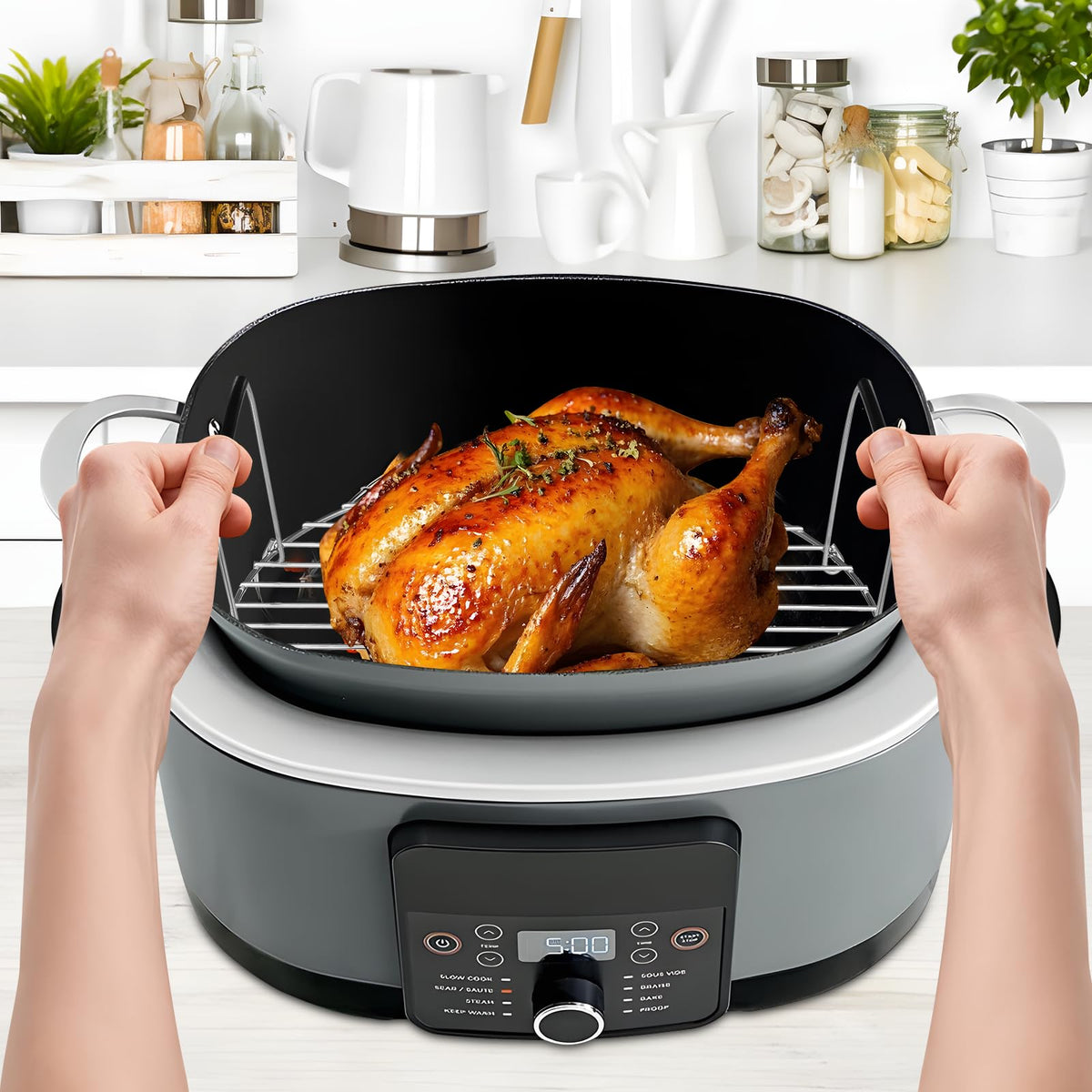 Fondpen stainless steel roast rack offers durable kitchen performance.