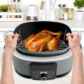 Fondpen stainless steel roast rack offers durable kitchen performance.
