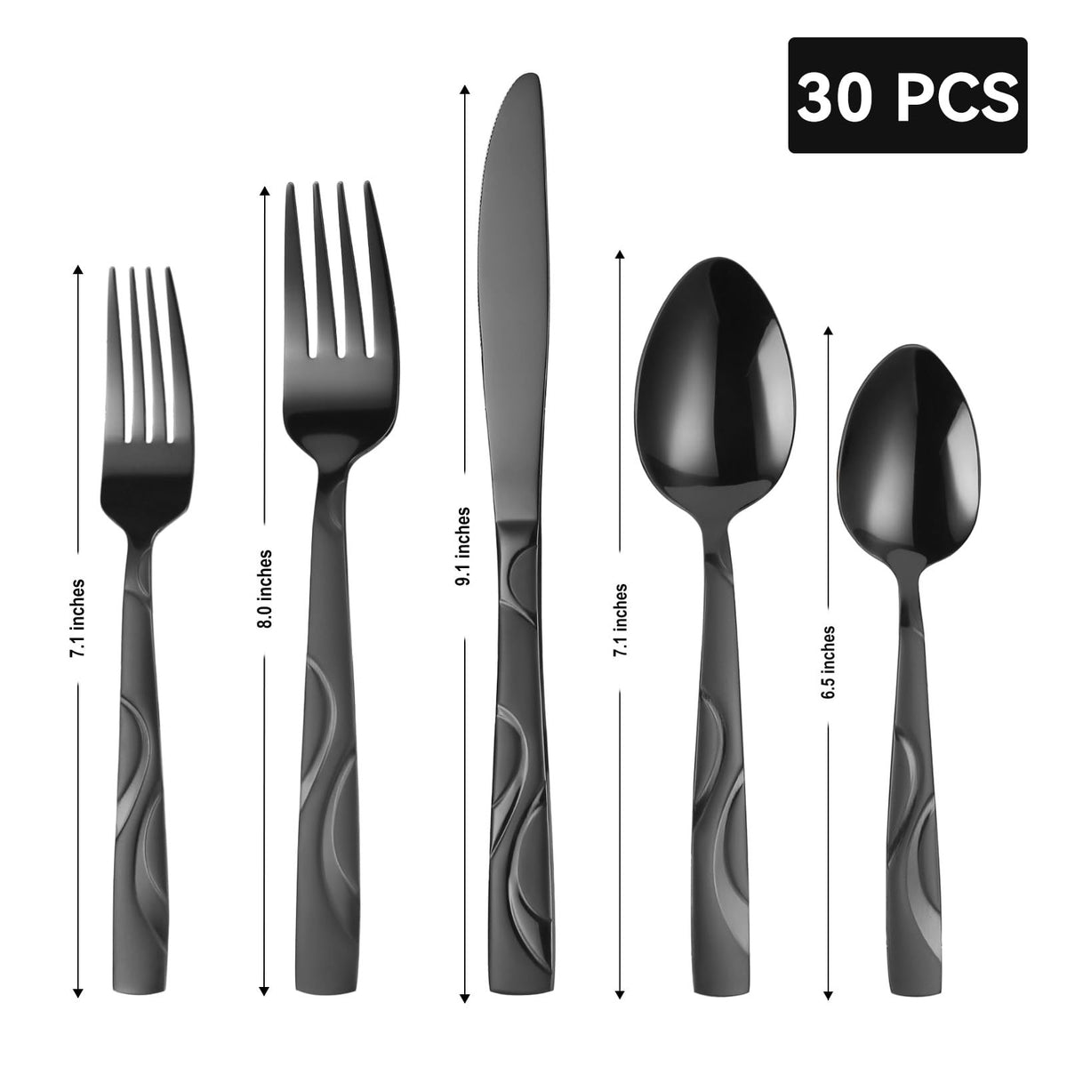 FONGDANLAITE dinner forks close-up showing ergonomic handling for comfort