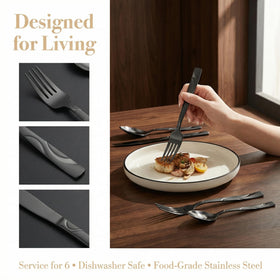 FONGDANLAITE salad forks with modern shine on sleek tableware